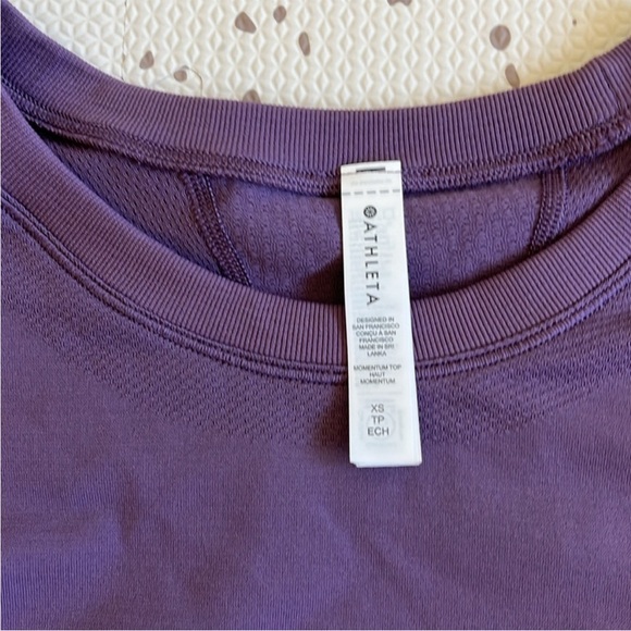 💘 ATHLETA - PURPLE MOMENTUM SEAMLESS TOP - Picture 6 of 10